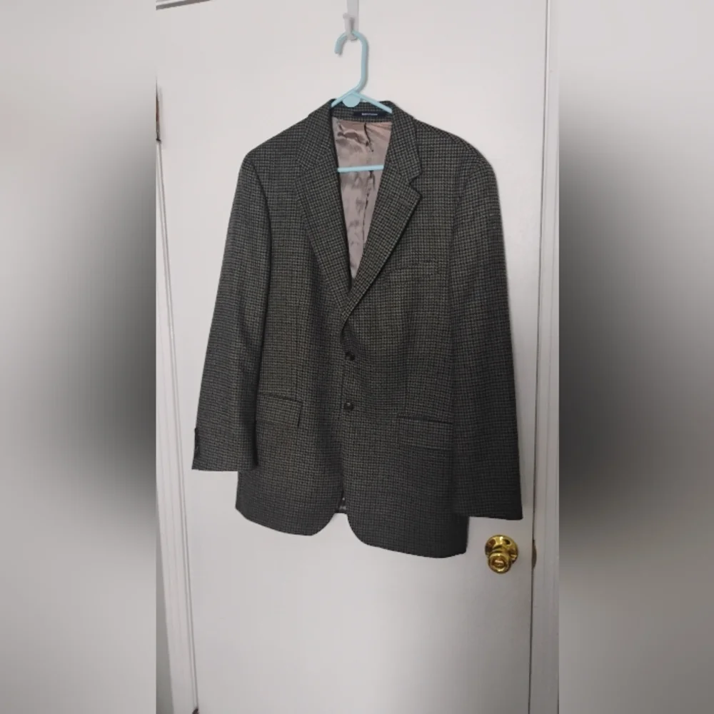 Vintage Ralph Ralph Lauren Mens Wool Blend Houndstooth Sz 42T
